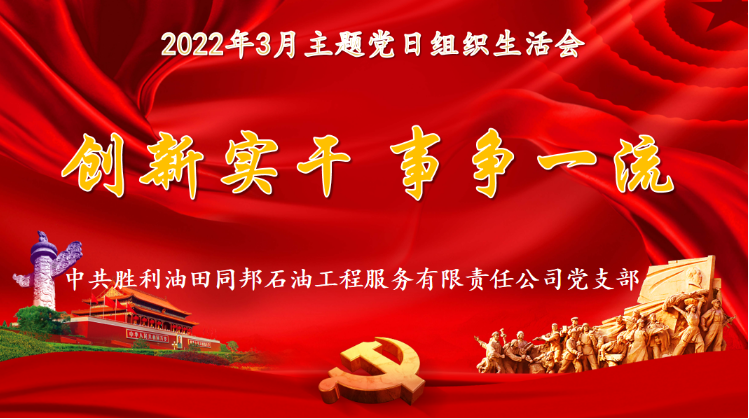 公司党支部开展“创新实干 事争一流” 主题党日组织生活会